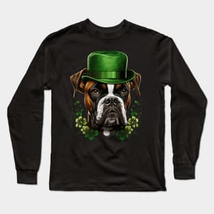 Boxer St. Patrick's Day Long Sleeve T-Shirt
